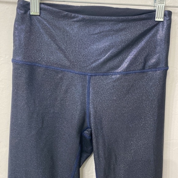 Zyia blue metallic leggings size 2 - Picture 4 of 11